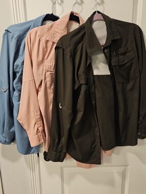 Bundle of 3 Womans Fishing SPF 50 Sun Shirts